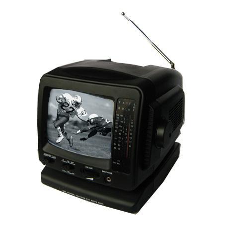 5.5寸黑白电视机-带收音可接收摄像机信号监视器GW503H